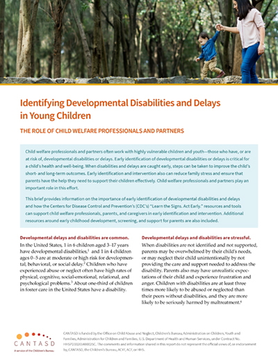 Identifying Developmental Delays in Young Children