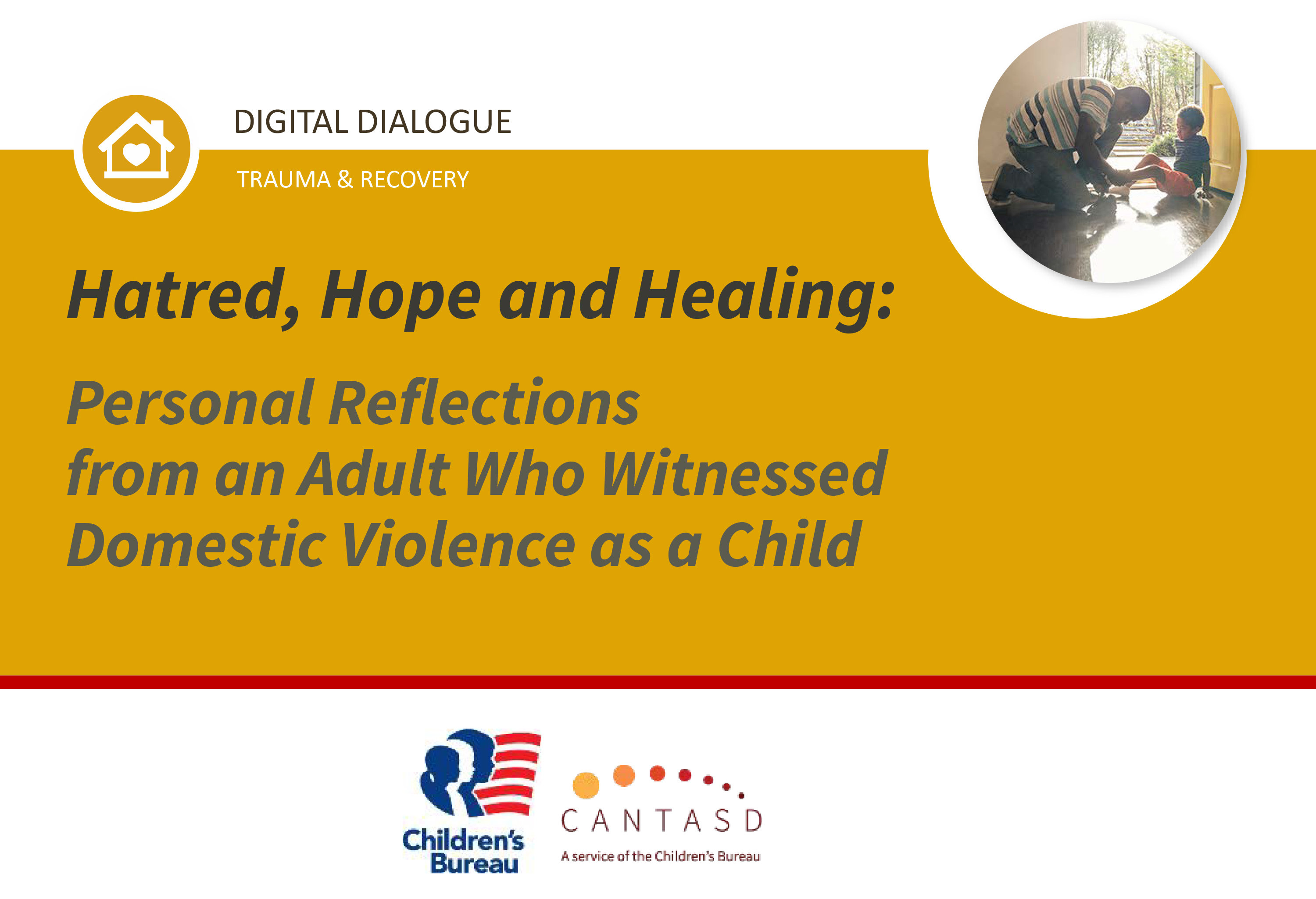 Hatred, Hope and Healing: Personal Reflections from an Adult Who Witnessed Domestic Violence as a Child (This link opens in a new window)